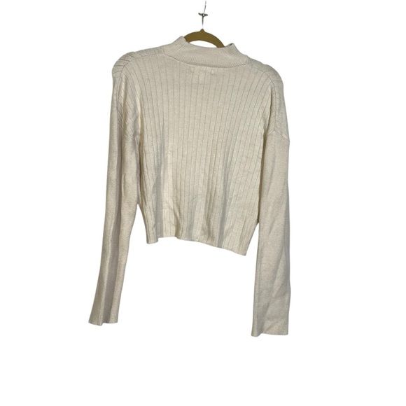 LA Hearts PACSUN Ribbed Mockneck Sweater Cream Size XS - Picture 2 of 8